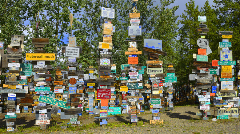 El Bosque de Postes Señalizadores de Watson Lake: Un Hito Global de Recuerdos y Distancias