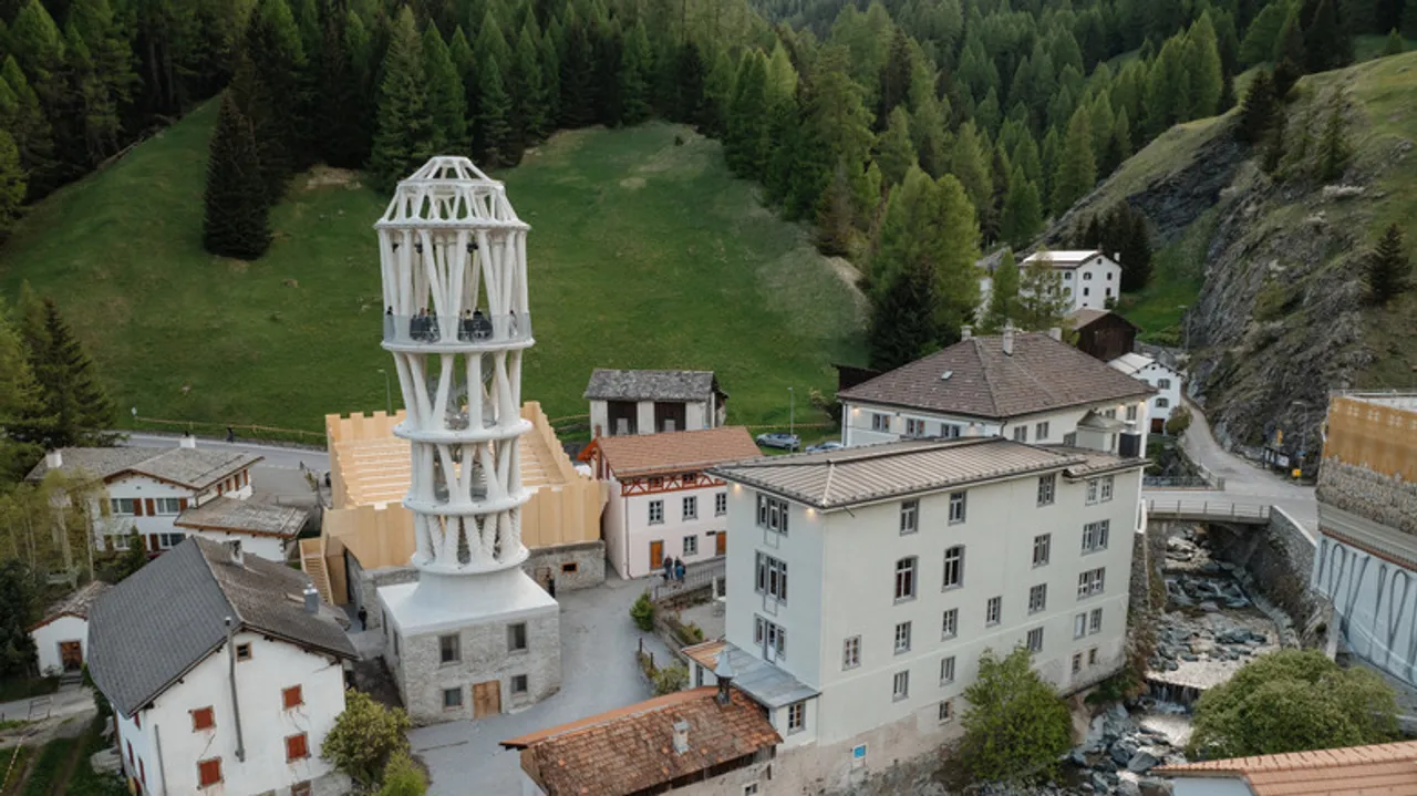 Innovación en los Alpes: Tor Alva, la Imponente Torre Impresa en 3D que Reimagina la Arquitectura Suiza